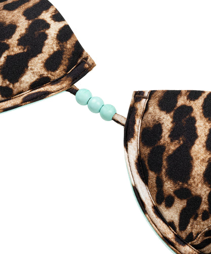 Leopar Desen Bikini Seti