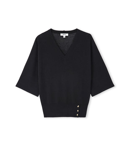 Düğme Aksesuarlı Triko