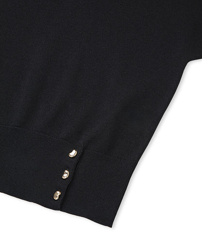 Düğme Aksesuarlı Triko