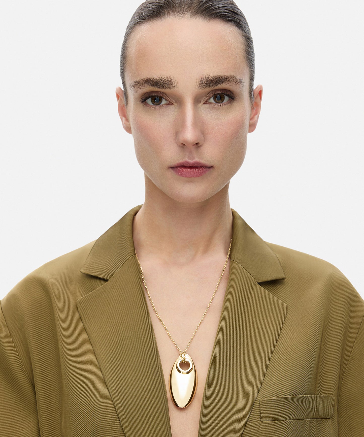 Metal Damla Uçlu Kolye