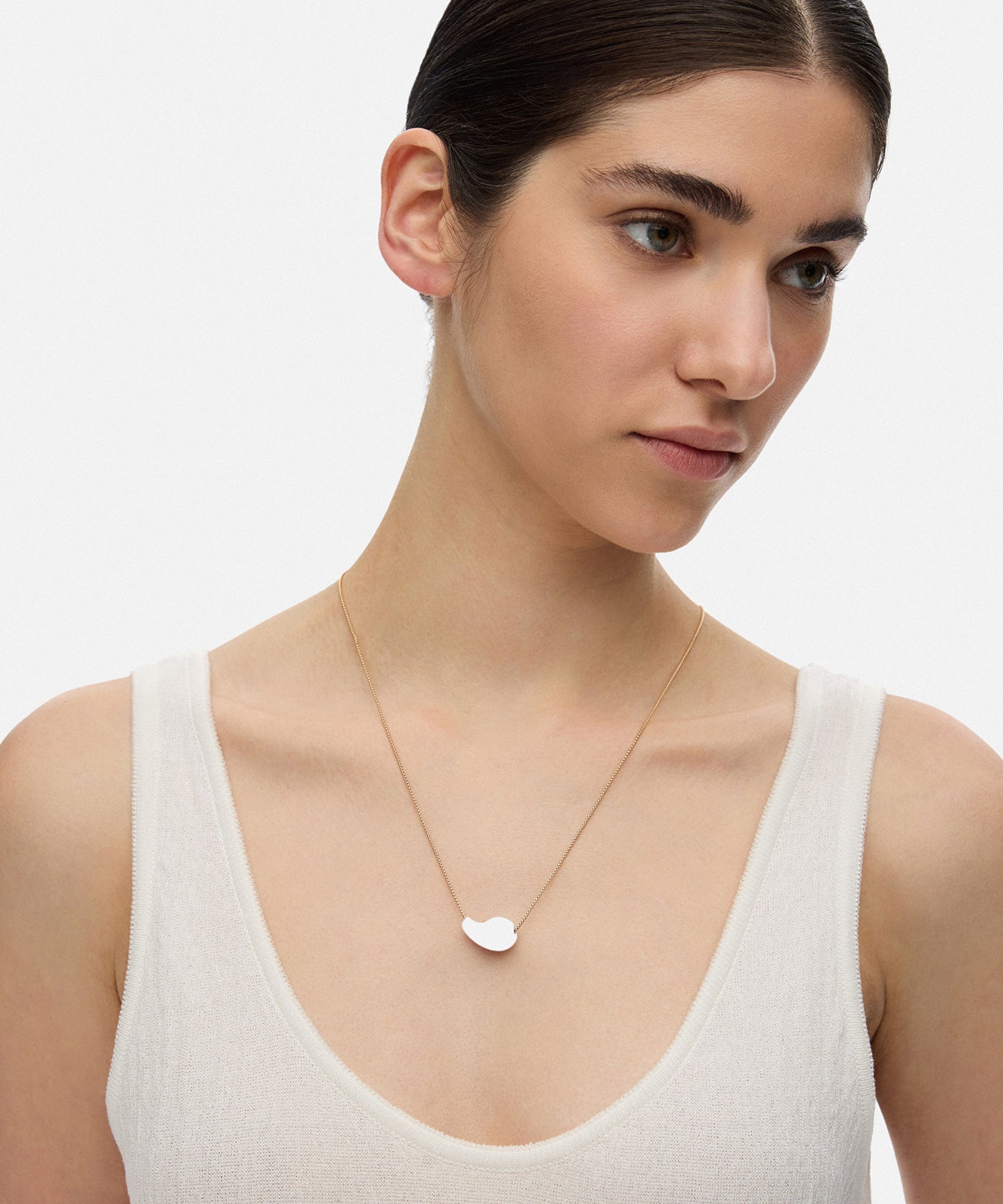 Kontrast Reçine Uçlu Kolye