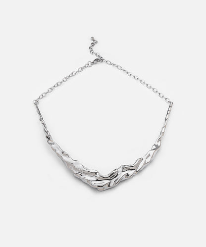 Amorf Metal Plaka Kolye