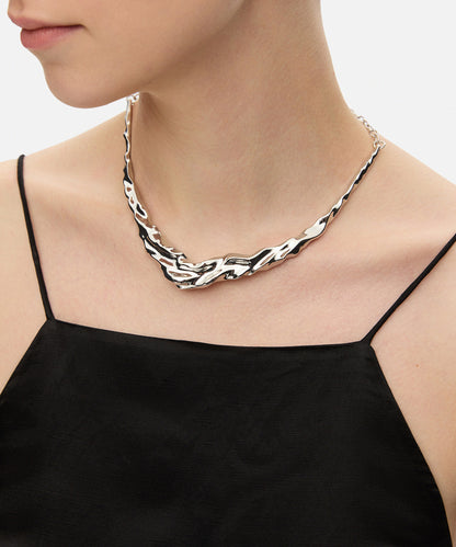 Amorf Metal Plaka Kolye