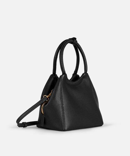 Deri Görünümlü Çift Saplı Çanta