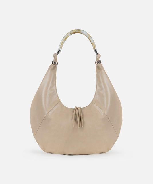 Kontrast Askılı Maksi Çanta