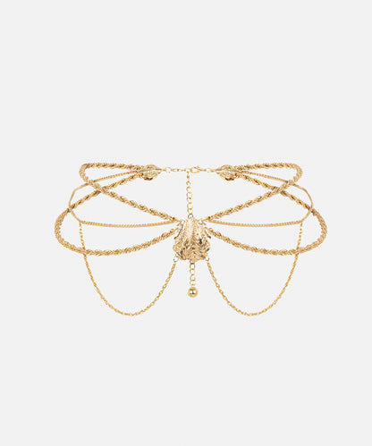 Sallantılı Metal Zincir Kemer