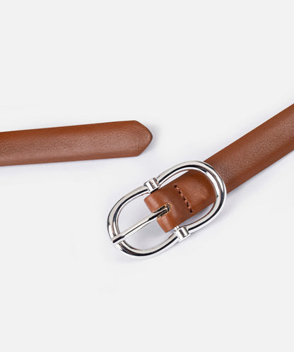 Metal Tokalı Deri Görünümlü Kemer