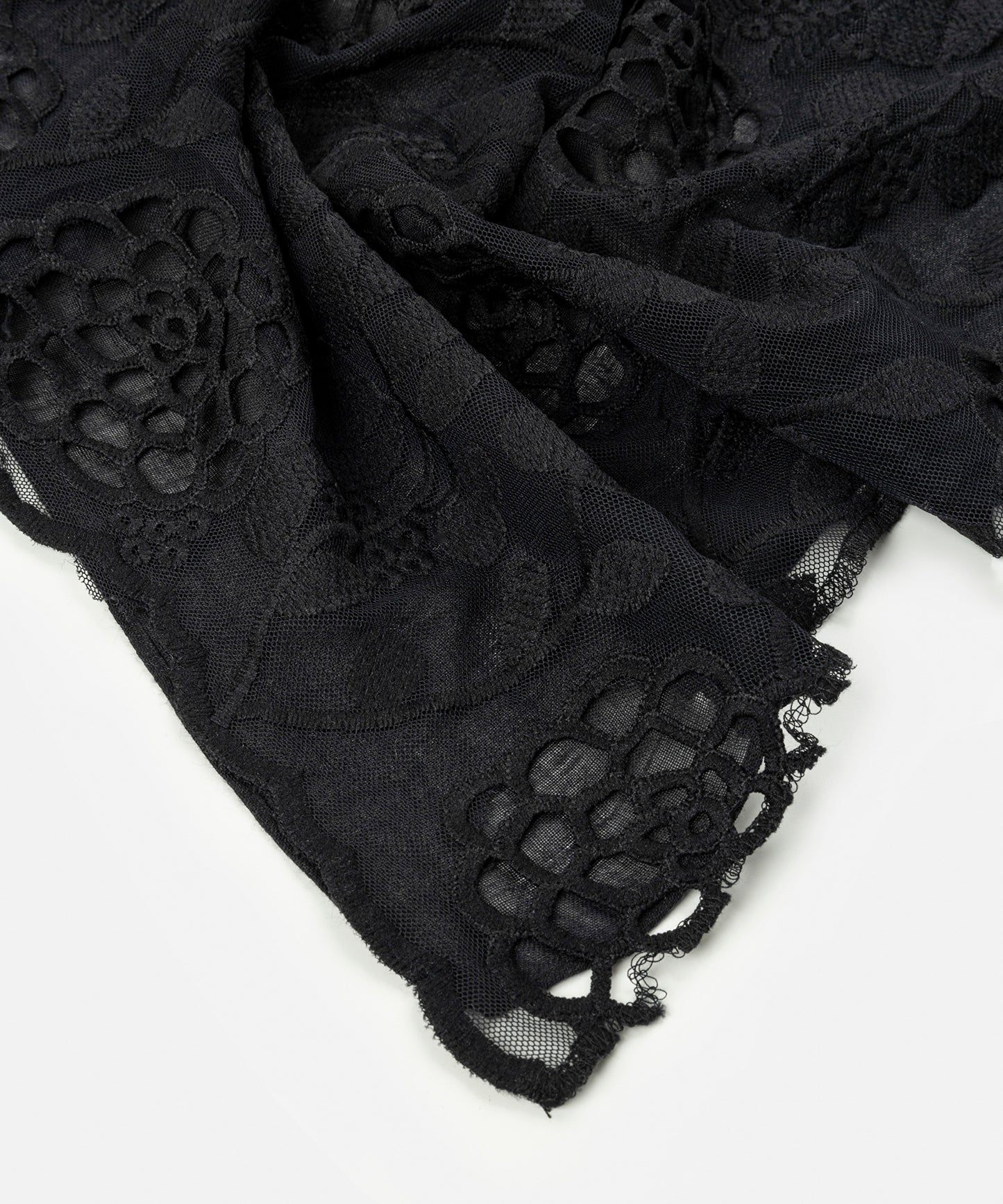 Çiçek Motifli Transparan Şal