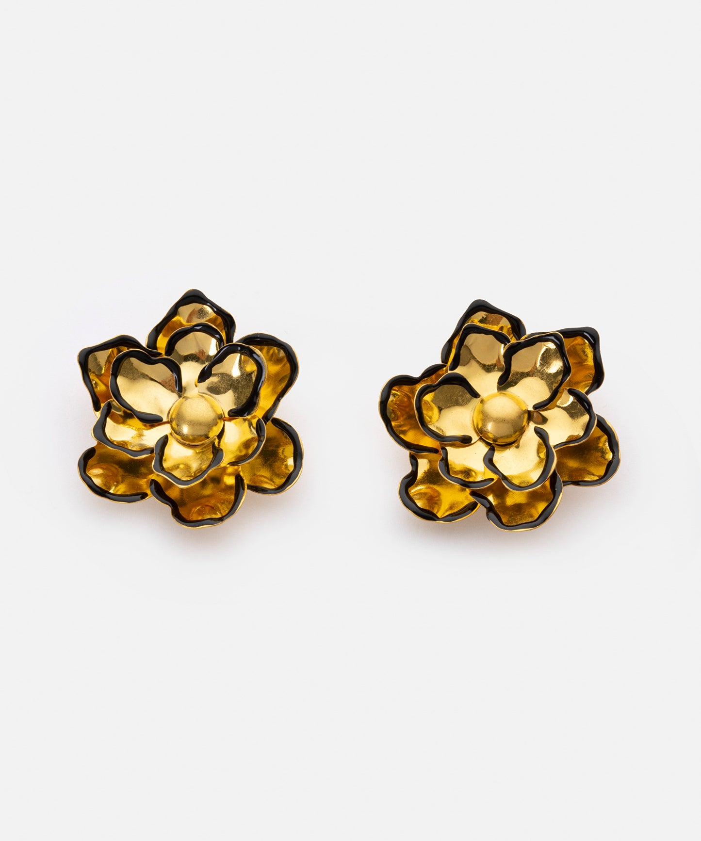 Kontrast Renkli Çiçek Küpe