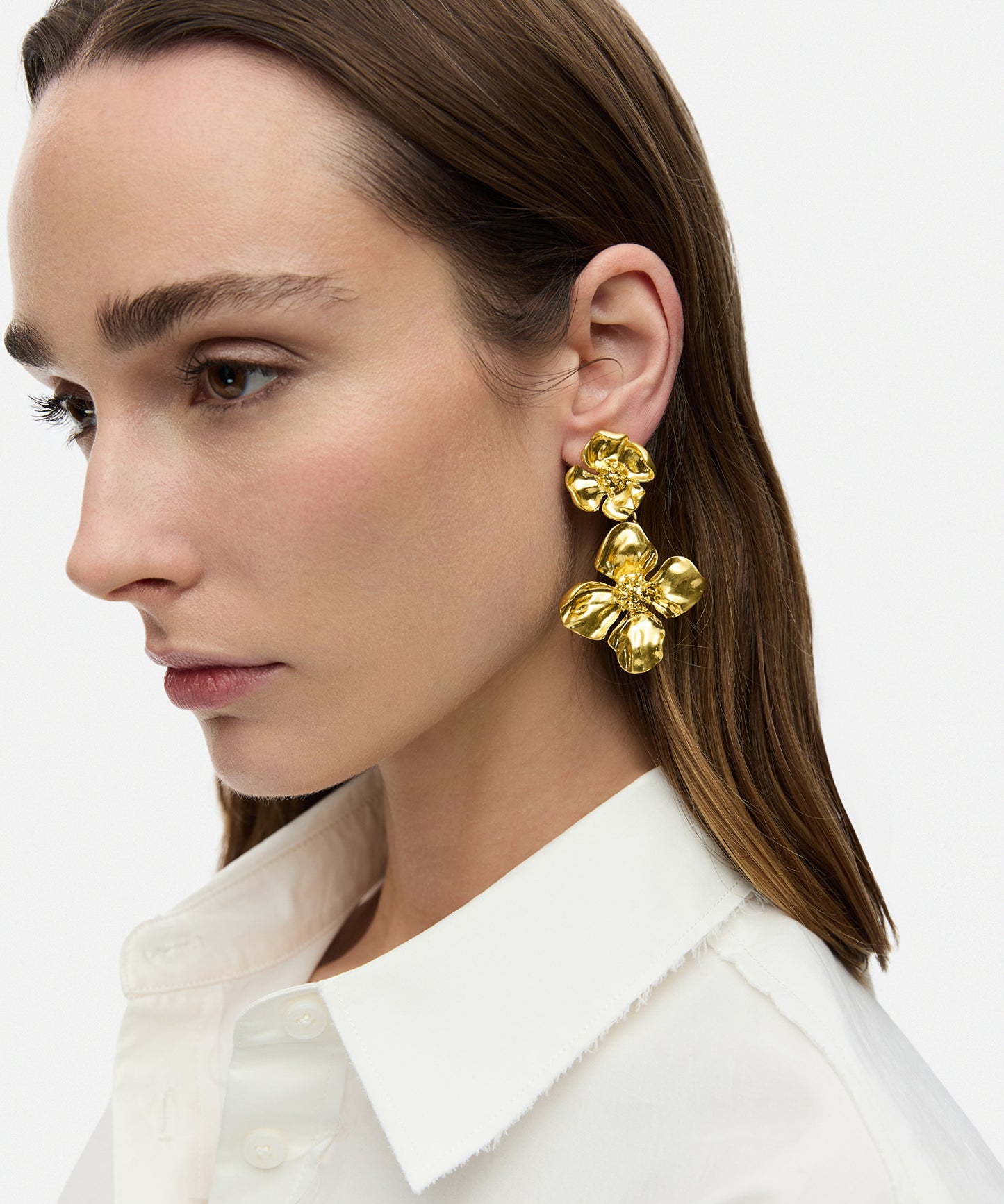 Sallantılı Çiçek Küpe