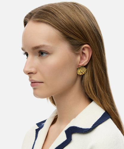 Deniz Kabuğu Figürlü Küpe