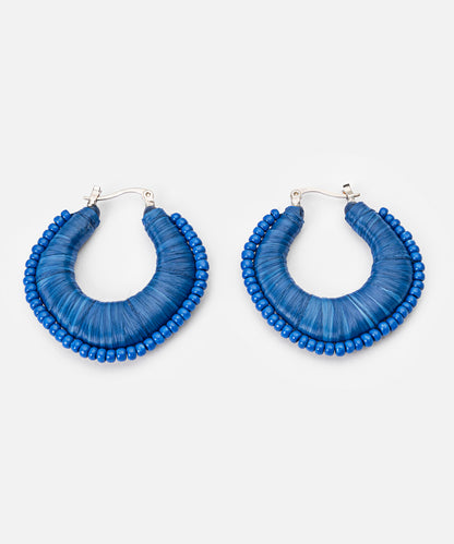 Boncuklu Halka Küpe