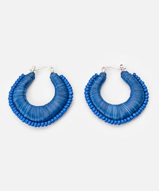 Boncuklu Halka Küpe