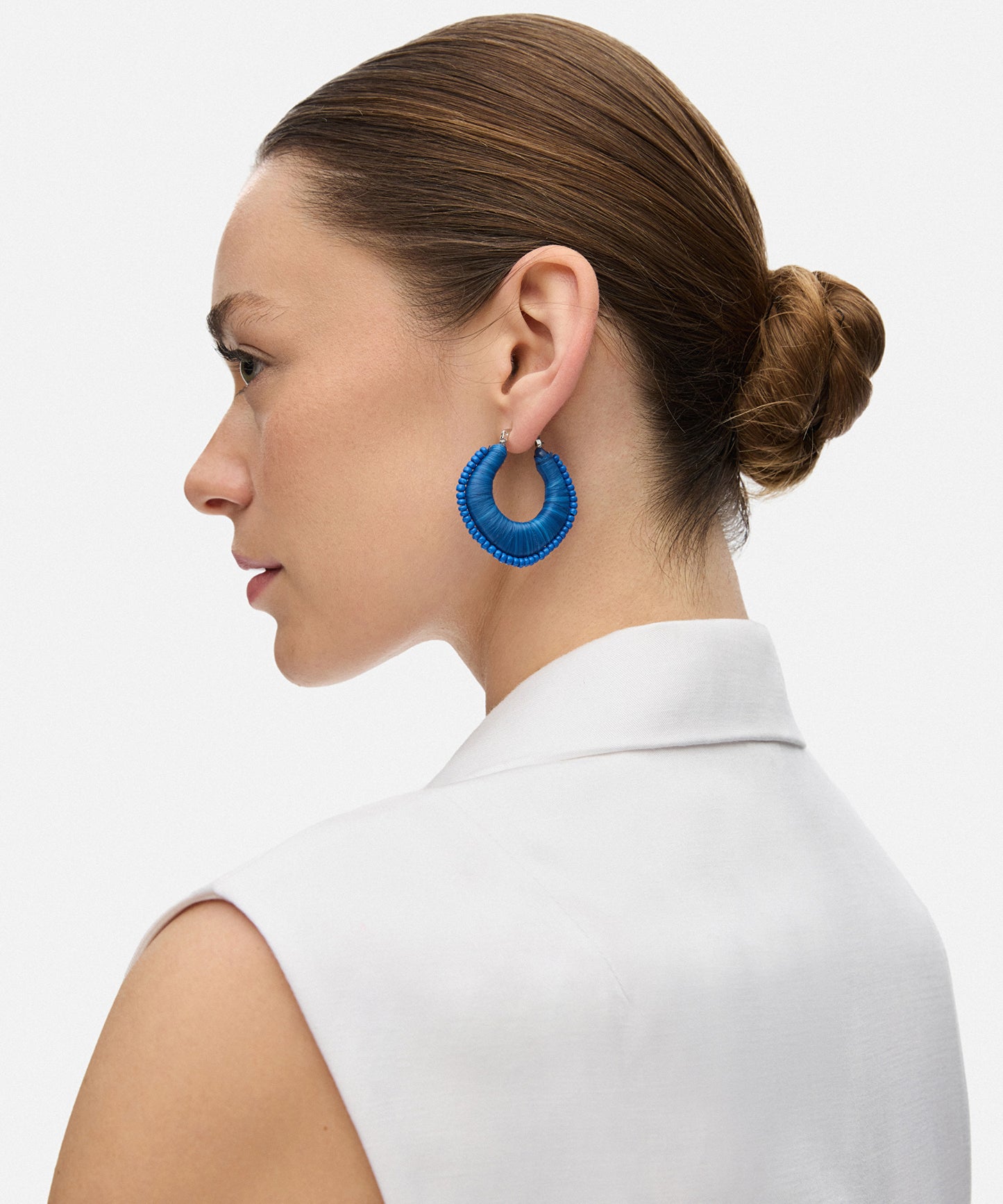 Boncuklu Halka Küpe