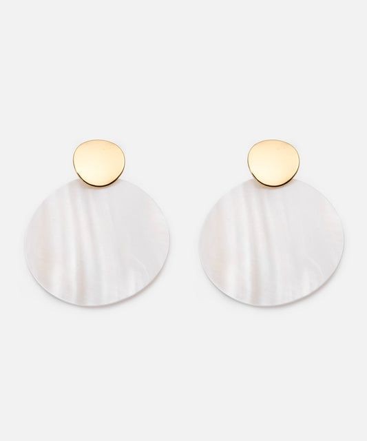 Kontrast Reçineli Küpe