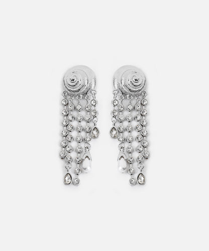Strass Taşlı Sallantılı Küpe