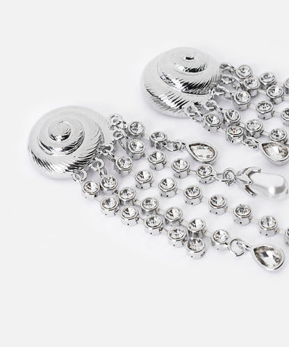 Strass Taşlı Sallantılı Küpe