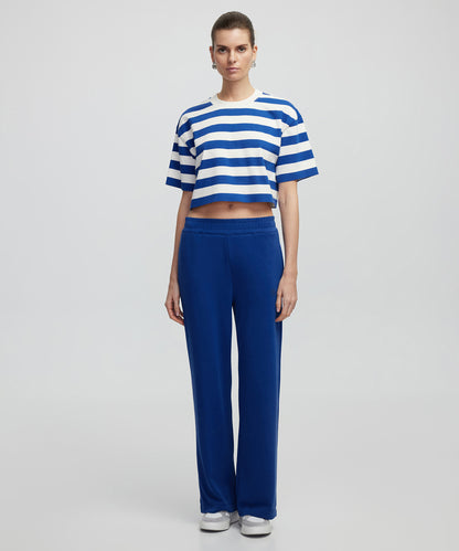 Çizgili Crop Tişört