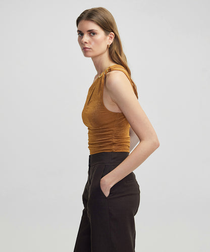 Asimetrik Cutout Bluz