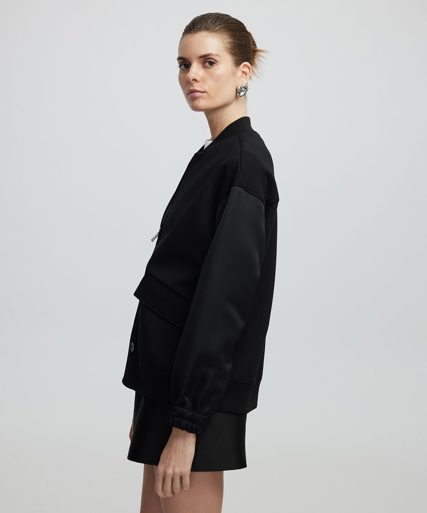 Ayarlanabilir Düğmeli Sweatshirt