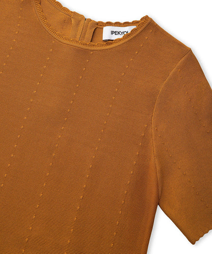 Volanlı Triko Elbise