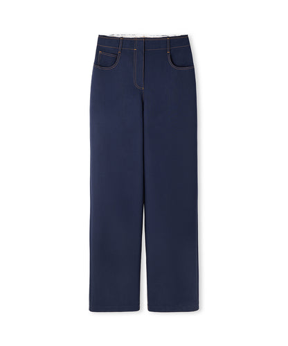 Kemerli Wide Leg Pantolon