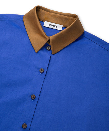 Colorblock Poplin Gömlek