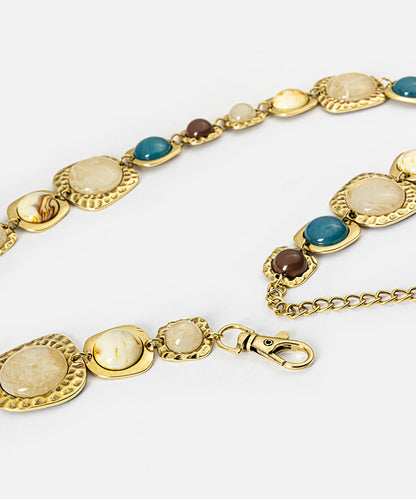 Altın Renkli Reçineli Metal Kemer Is1260053033265 | Ipekyol