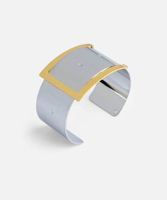 Çift Renkli Kalın Plaka Bileklik