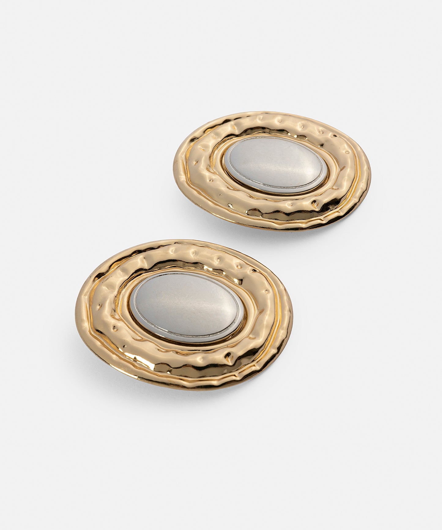 Çift Renkli Dokulu Maksi Küpe