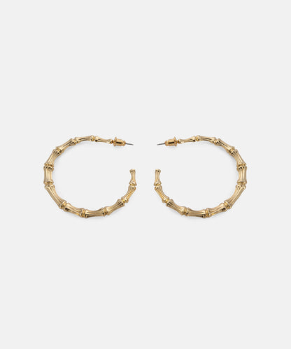 Dokulu Metal Halka Küpe