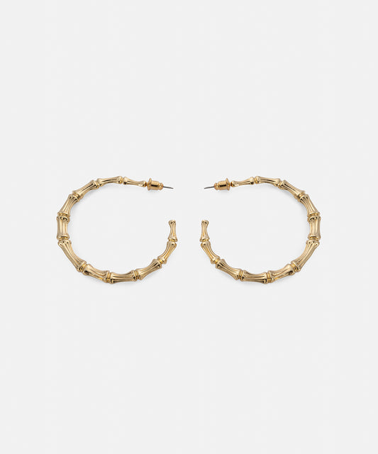 Dokulu Metal Halka Küpe