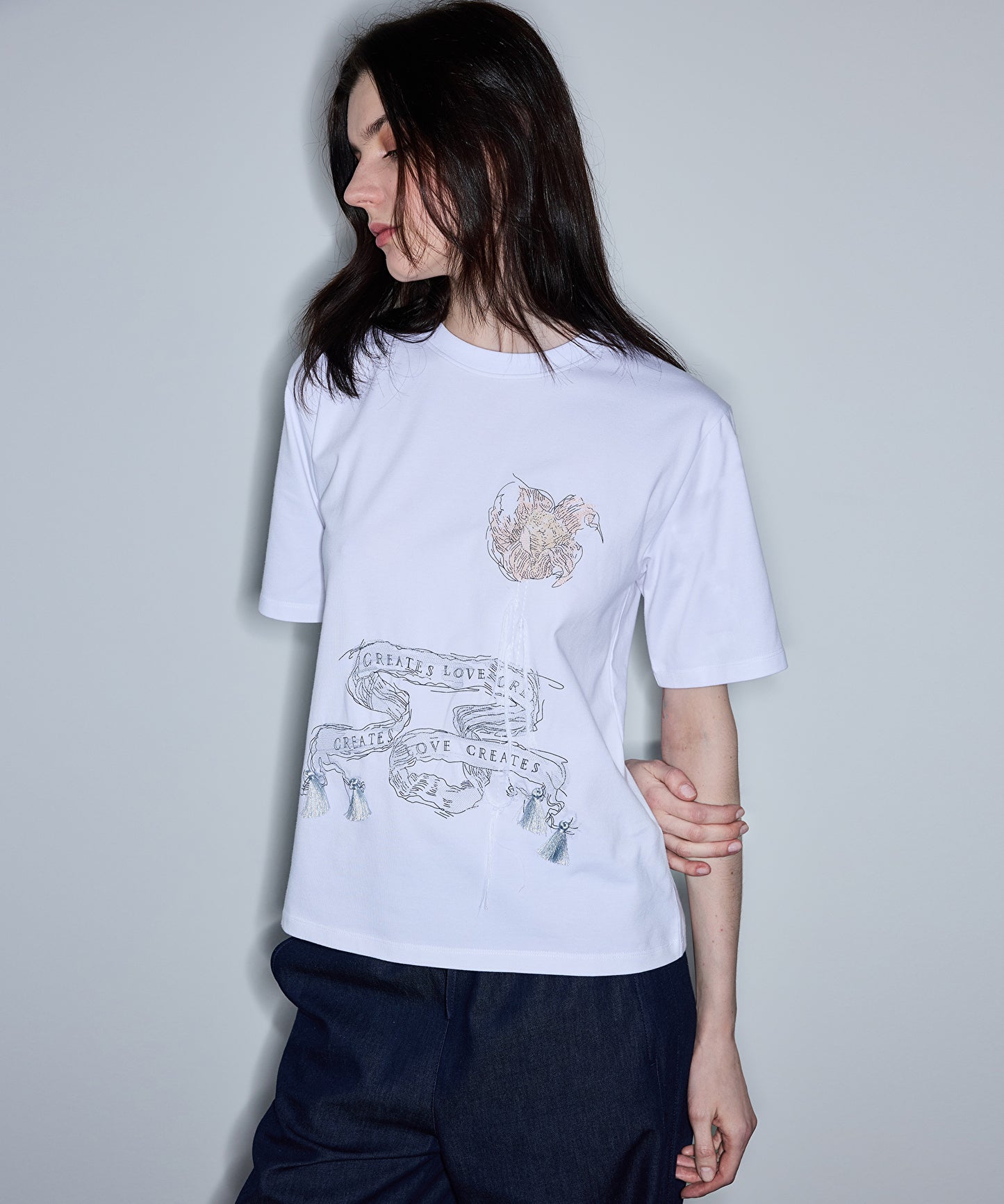 Baskılı Ve Nakışlı Tişört