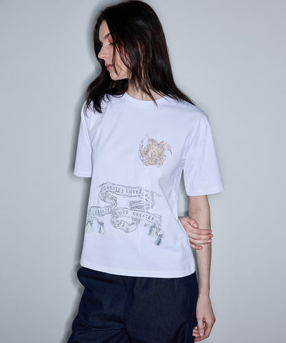 Baskılı Ve Nakışlı Tişört