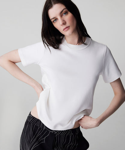 Kontrast Yaka Colorblock Tişört