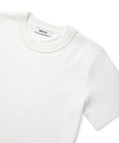 Kontrast Yaka Colorblock Tişört