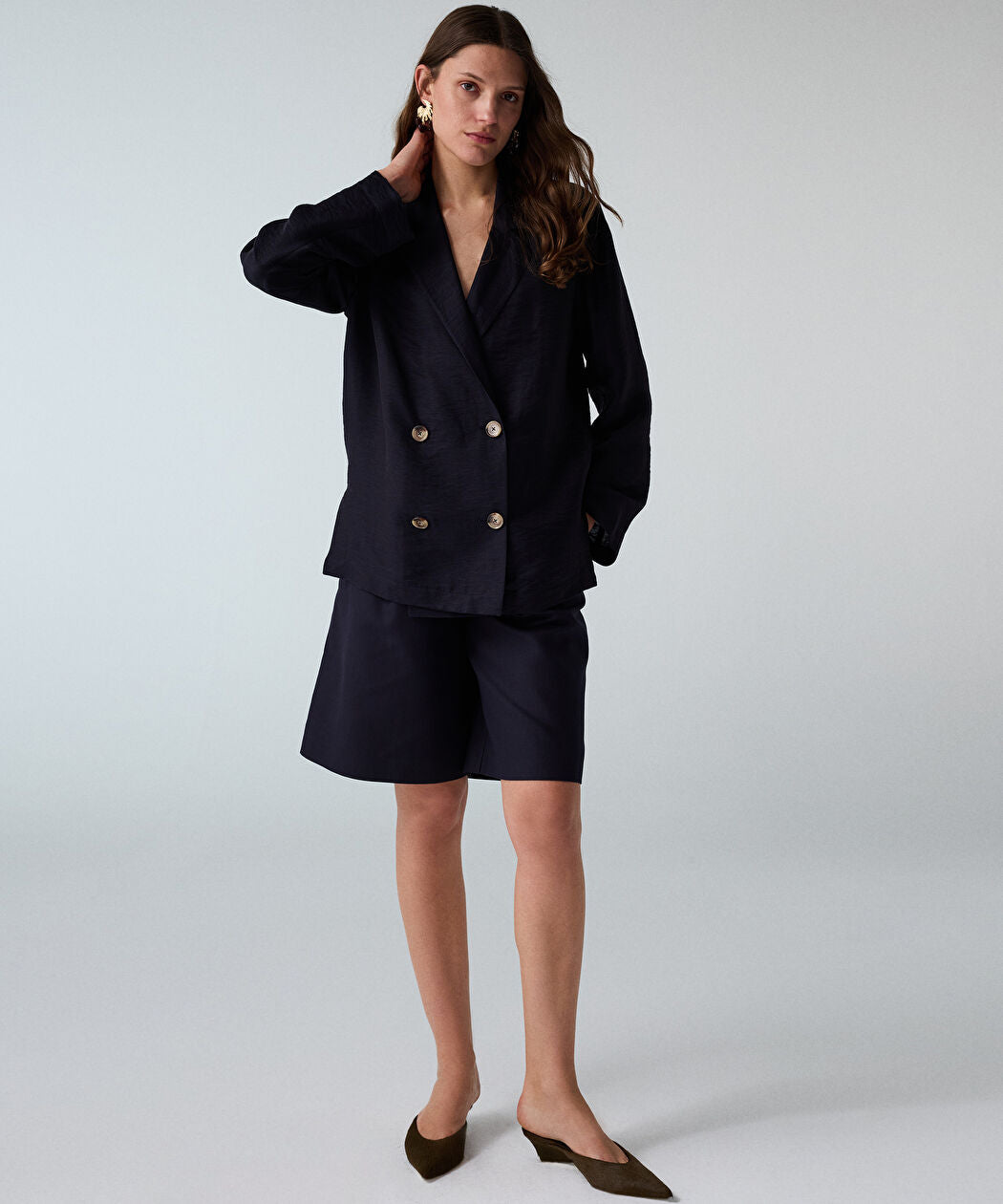 Lacivert Blazer Is1260106076015 | Ipekyol