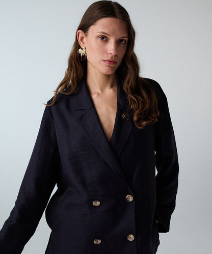 Lacivert Blazer Is1260106076015 | Ipekyol