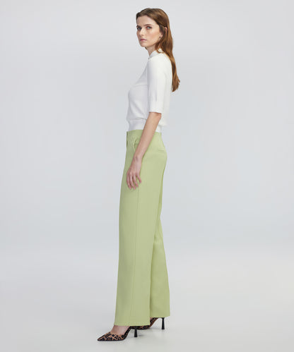 Nervür Dikişli Wide Leg Fit Pantolon