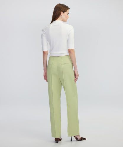 Nervür Dikişli Wide Leg Fit Pantolon