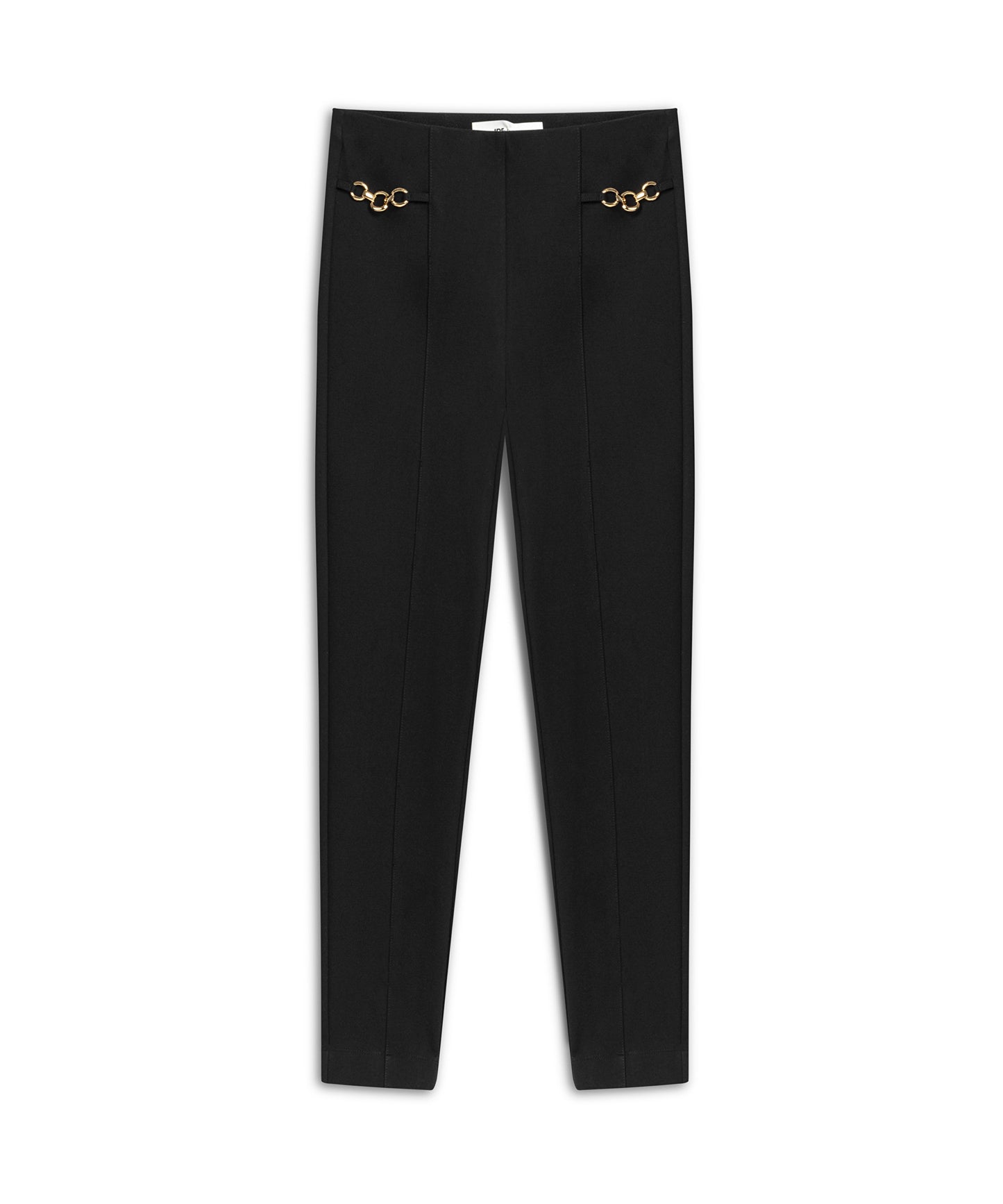 Metal Aksesuarlı Skinny Fit Pantolon