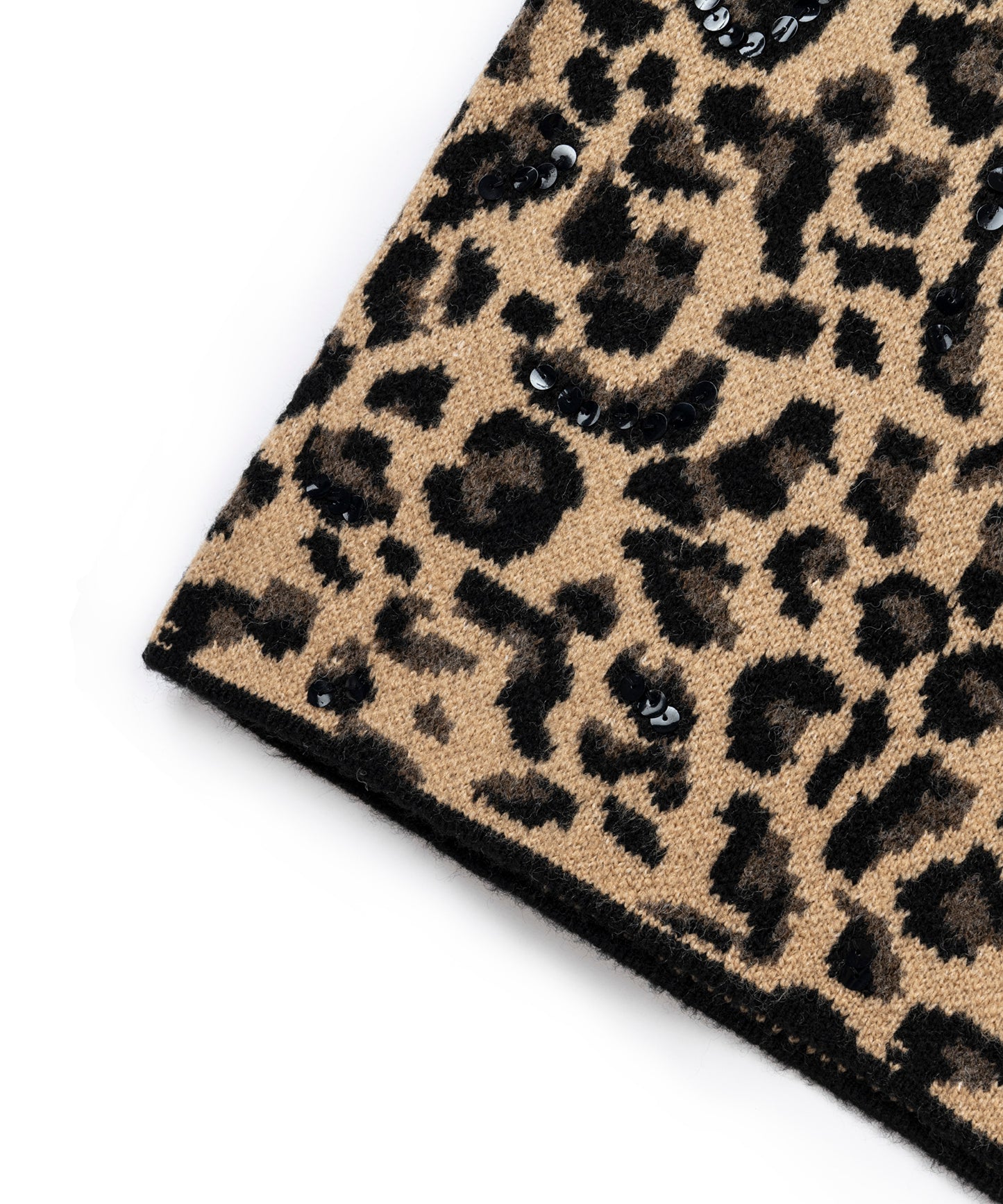 Leopar Jakarlı Ve Işlemeli Etek