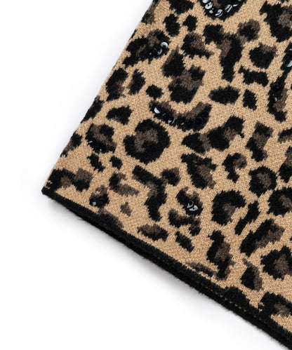 Leopar Jakarlı Ve Işlemeli Etek