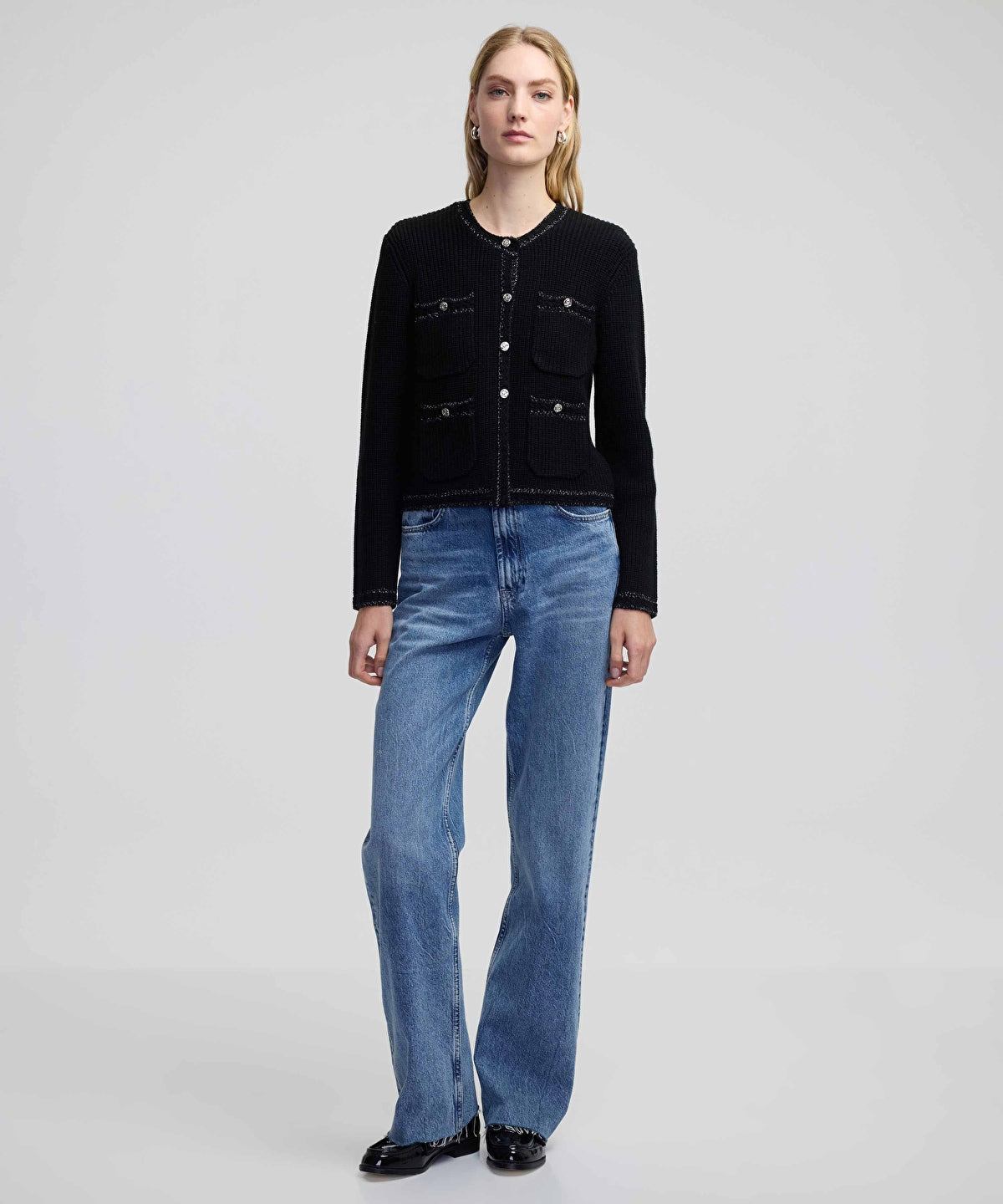 Çok Cepli Triko Ceket