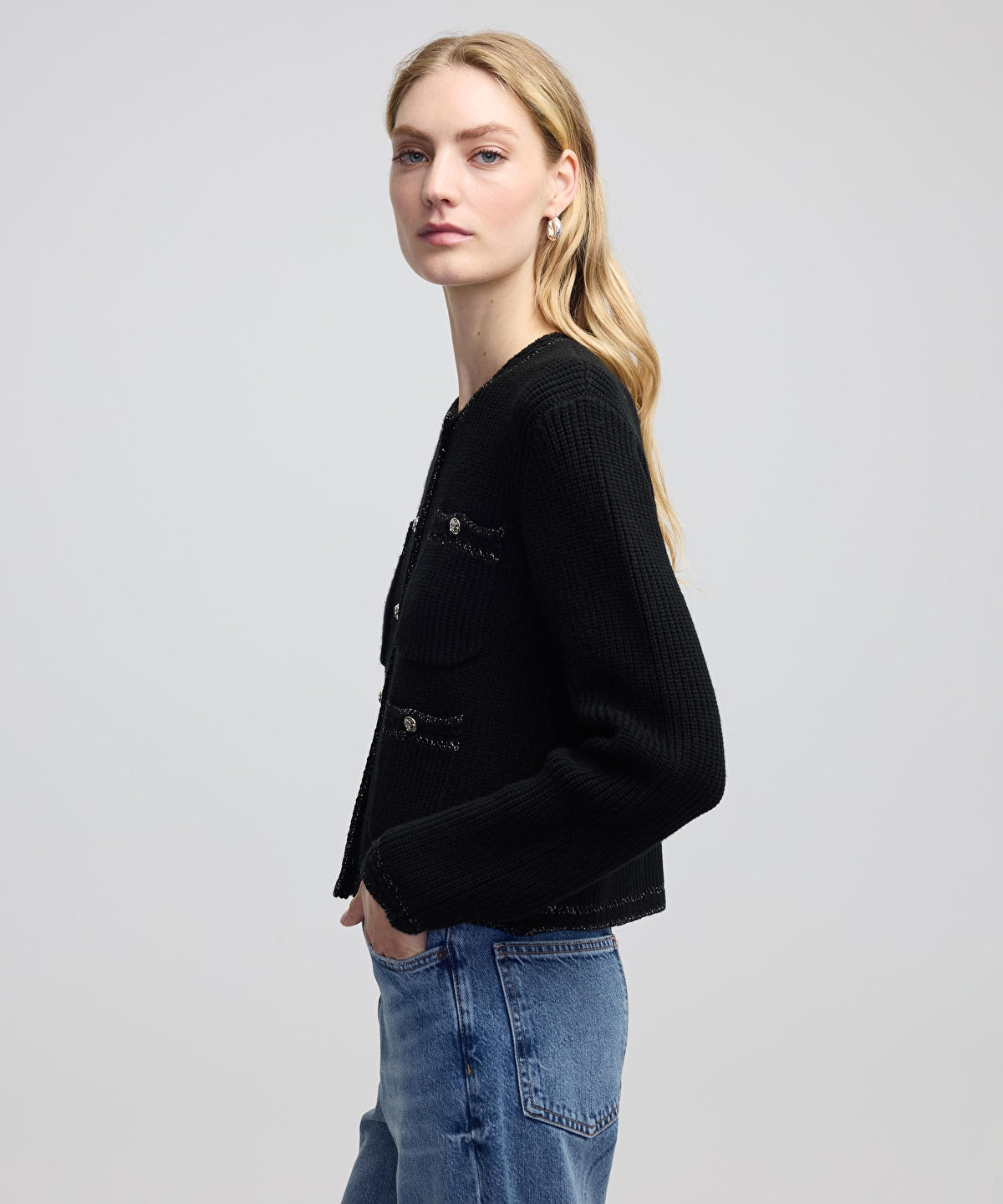 Çok Cepli Triko Ceket