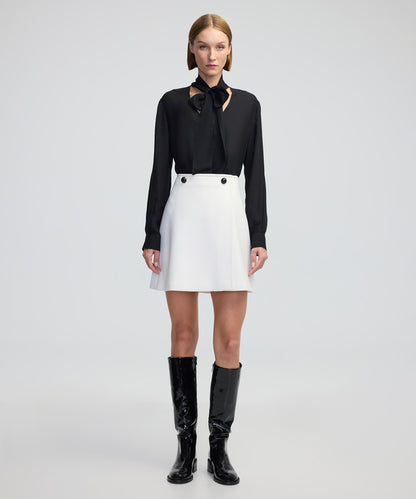 Boyundan Bağlamalı Ipek Bluz