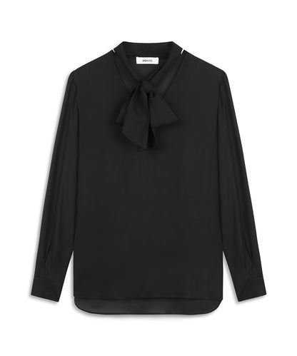 Boyundan Bağlamalı Ipek Bluz