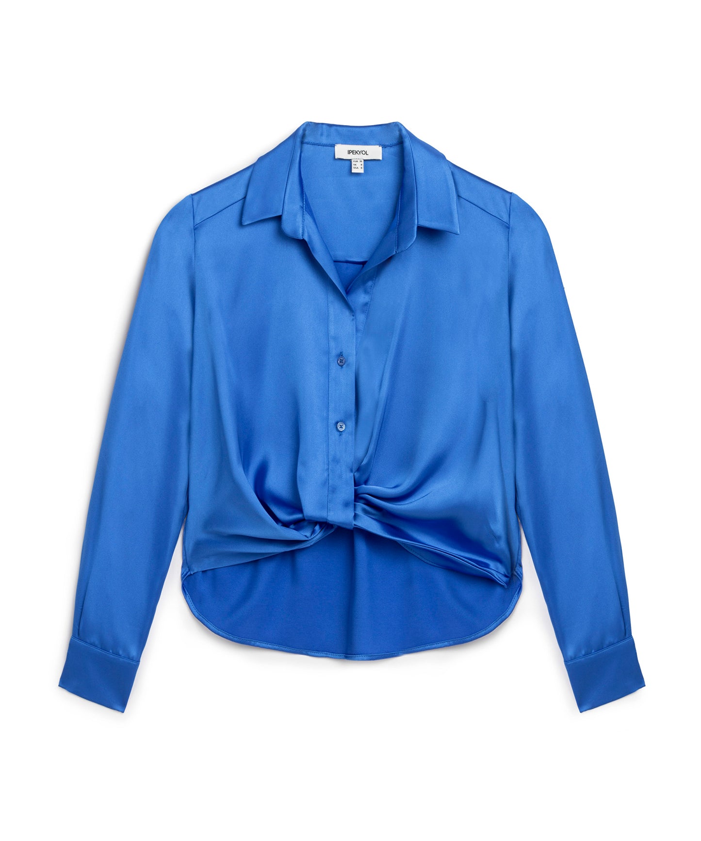 Parlak Dokulu Crop Gömlek