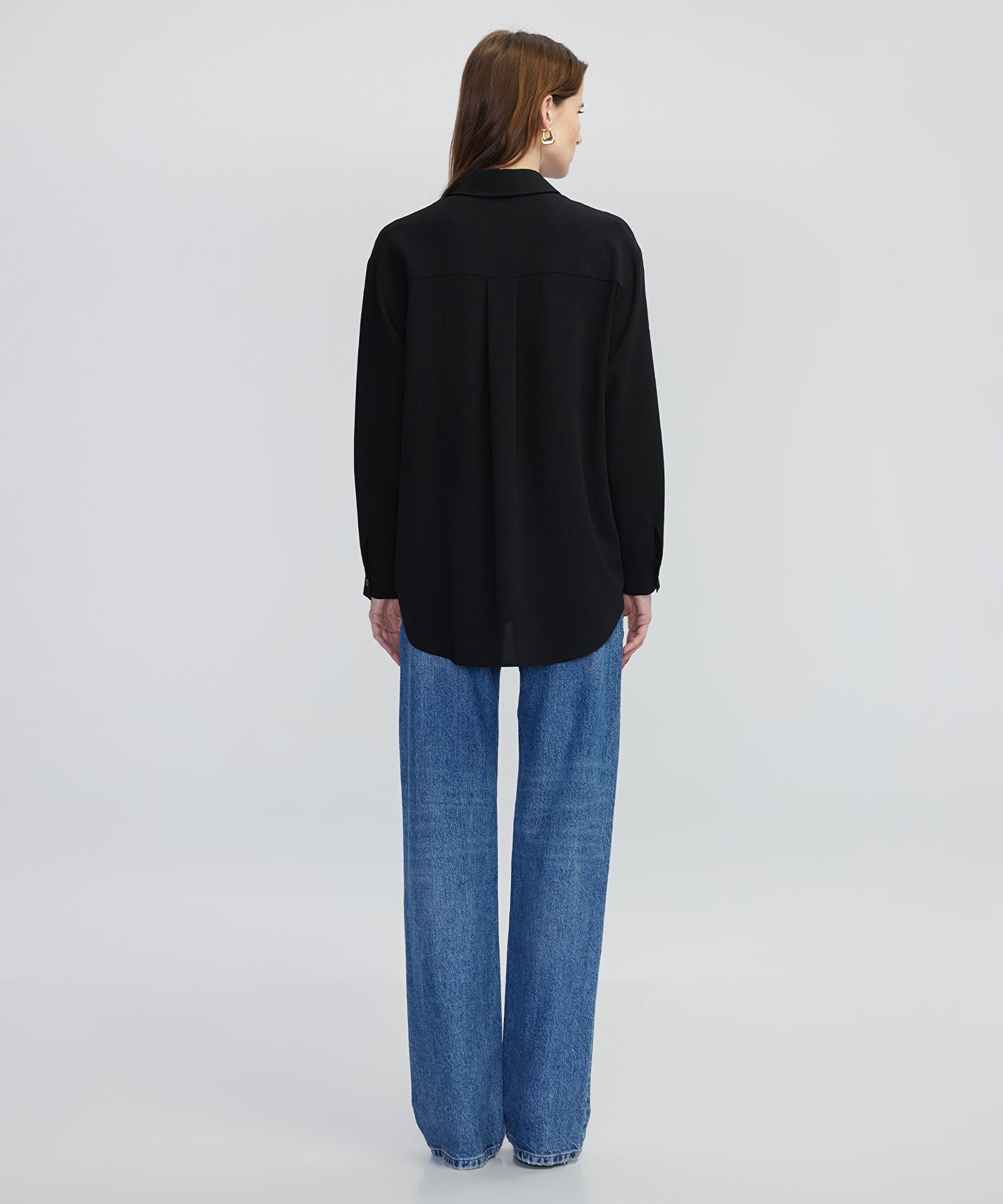 Metal Düğmeli Cepli Gömlek