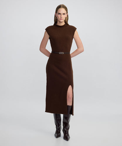 Kemerli Triko Elbise